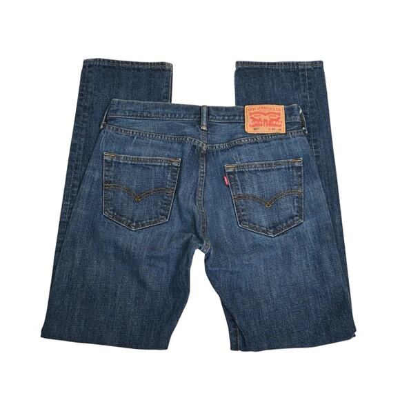 Levi's Men's 501 Button Fly Straight Leg Jeans 30x32 - Picture 5 of 11